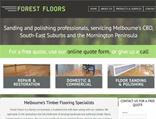 Tablet Screenshot of forestfloors.com.au